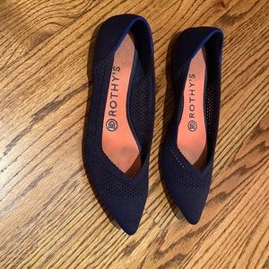 Rothy’s flat - The Point style in Maritime Navy Like New, worn once